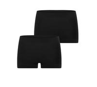 Schiesser Damen Shorts 2-Pack Unique Cotton - schwarz - Größe 38