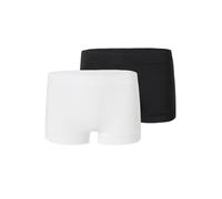 Schiesser Damen Shorts 2-Pack Unique Micro - schwarz-Weiss - Größe 38