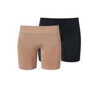 Schiesser Damen Shorts (Hosen) 2-Pack Biker - Classic Seamless Longshort elastisch Unterhose