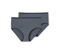 Schiesser Damen Midislip - 2er-Pack Modal Essentials blau Gr. 44