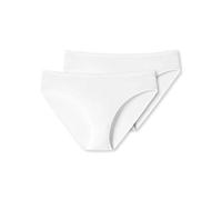 Schiesser Damen Slip Tai 2er Pack Doppelpack 95/5-175995, Größe Damen:44, Farbe:weiss