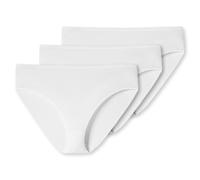 SCHIESSER Damen Slips 3er Pack - Jazz-Pants, Cotton Essentials, Basic, Stretch Weiß 46 (Gr. XXX-Large)