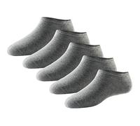 Schiesser Damen-Sneaker-Socken 5 Paar 35 - 38 grau