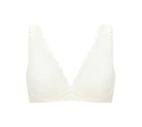 Schiesser Damen Soft-BH Unique Cotton gemoldet ohne Bügel mit Spitze off-white 75A