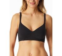 Soft-BH SCHIESSER "Unique Cotton", Damen, Gr. 85, Cup D, schwarz, Obermaterial: 90% Baumwolle, 10% Elasthan, unifarben, BHs, mit Schale, bügellos, Baumwollmischung (77846522-85) schwarz