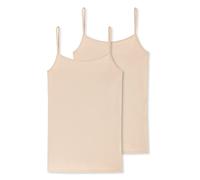 Schiesser Damen 2er Pack Spaghettitop sand 174388-410 - 44