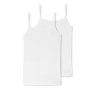 SCHIESSER Damen Spaghettitop, 2er Pack - Single Jersey, Serie 95/5, uni Weiß 4XL
