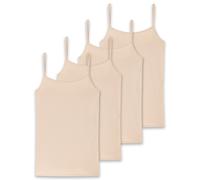 SCHIESSER Damen Spaghettitop, 4er Pack - Single Jersey, Serie 95/5, uni Beige (Sand) S
