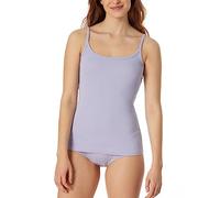 Schiesser Damen Spaghettitop Unterhemd-Pure Rib Unterwäsche, Flieder, 40