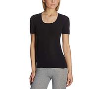 Schiesser Damen Spenzer 1/2 Arm Unterhemd, Schwarz (000-schwarz), 48