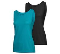 Schiesser Damen Sport 2pack Tops Thermounterwäsche-Oberteil, Mehrfarbig (Sortiert 1 901), 36 (2er Pack)
