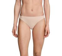 Schiesser Damen-String Invisible Lace – Microfaser/Spitze, camel, Gr. 42