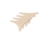 Schiesser Damen String 4-Pack Serie 95/5" - Sand - Größe 38