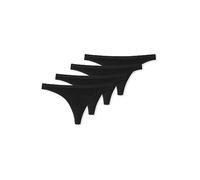 Schiesser Damen String 4-Pack Serie 95/5" - schwarz - Größe 34