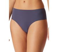 Slip SCHIESSER "Invisible Soft Lace", Damen, Gr. 40, indigo, Single Jersey, Obermaterial: 70% Polyamid, 30% Elasthan, körpernah, Unterhosen, Single Jersey, Lasercut-Abschlüsse, Spitzeneinsatz hinten (