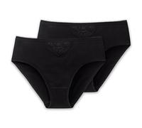 Schiesser Damen Tai Cotton Essentials 2er Pack (Farbe: schwarz / Größe: 38)
