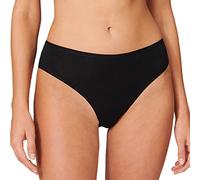 Schiesser Tai-Slip Damen Organic Cotton 95/5 mit flachen Nähten – 2er-Pack Schwarz Gr. 40