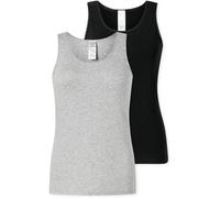 Schiesser Unterhemd Modern Multipacks – Ärmellos Trägertop Unterzieh-Shirt Damen 44