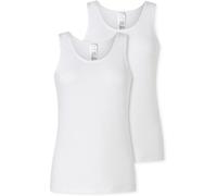 Schiesser Damen 2 Pack Trägertop Unterhemd mit Spitze - Modern Multipacks