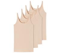 SCHIESSER Damen Trägertop, 4er Pack - Single Jersey, Serie 95/5, uni Beige (Sand) 2XL