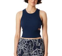 Schiesser Damen Trägertop Crop Top Doppelripp mit seitlichen Cut Outs Organic Cotton 150 Years