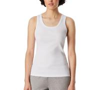 Schiesser Rib Tank Top Weiß Baumwolle Small Damen