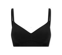 Soft-BH SCHIESSER "Unique Cotton", Damen, Gr. 80, Cup B, schwarz, Obermaterial: 90% Baumwolle, 10% Elasthan, unifarben, BHs, mit Schale, bügellos, Baumwollmischung (11918847-80) schwarz