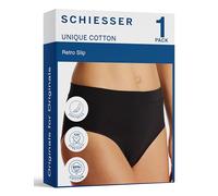 Schiesser Damen Unique Cotton Unterwäsche, schwarz_183134, 42
