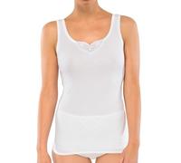 Schiesser Damen Trägertop Cotton Essentials 2er Pack (Farbe: weiß / Größe: 36)
