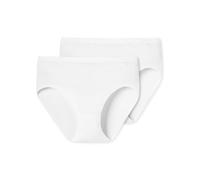 Schiesser Hüftslip 44, 2 St. weiß Damen Slips Wäsche 44, 2 St. weiß