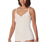 Schiesser Fine Rib Spaghetti Top Champagner Baumwolle Medium Damen