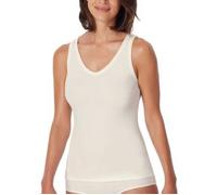 Schiesser Fine Rib Top Champagner Baumwolle X-Large Damen