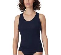 Schiesser Fine Rib Top Dunkelblau Baumwolle Large Damen