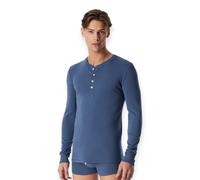 Schiesser Freizeit Langarmshirt Revival Karl-Heinz faded denimblau Herren, Größe 4