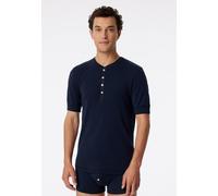 Schiesser Freizeit Tshirt Revival Karl-Heinz Kurzarm dunkelblau Herren, Größe 6