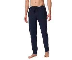 Schiesser Freizeithose Bündchen (100% Baumwolle) lang nachtblau Herren, Größe 54