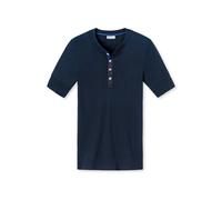Schiesser Freizeit Tshirt Revival Karl-Heinz Kurzarm dunkelblau Herren, Größe 6