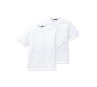 Schiesser T-Shirt American Rundhals Doppelpack Uni Weiß 008150/100 Größe XXL