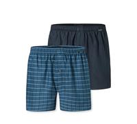 Schiesser Herren 2 Pack Boxershorts Baumwolle Web Multipack - Webboxer, Sortiert 5_182428, 9