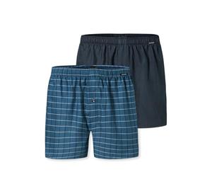 Schiesser Herren 2 Pack Boxershorts Baumwolle Jersey weich Multipack - Jerseyboxer
