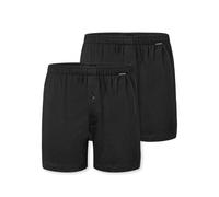 Schiesser Herren 2 Pack Baumwolle Jersey weich Multipack-Jerseyboxer Boxershorts, schwarz_182426, 7
