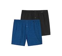 Schiesser Herren 2 PACK Boxershorts Baumwolle Jersey weich Multipack - Jerseyboxer, sortiert_168446, 7/ XL