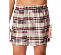 Schiesser 2-er Set Boxershorts Dunkelblau & Rot-Beige kariert