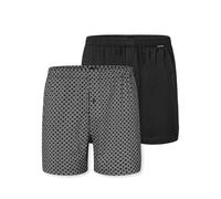 Schiesser Herren 2 Pack Boxershorts Baumwolle Web Multipack - Webboxer