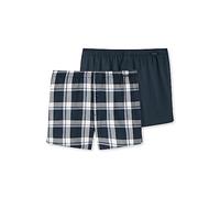 Schiesser Herren 2 Pack Boxershorts Baumwolle Web - Webboxer Boxershorts, Sortiert 3, S EU