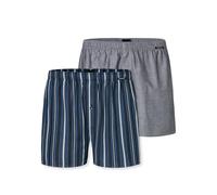 Schiesser Herren 2 Pack Boxershorts Baumwolle Web Multipack - Webboxer, Sortiert 4_182428, 4