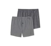 Schiesser Herren 2 Pack Boxershorts Baumwolle Web - Webboxer
