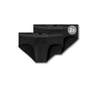 Schiesser 2P Cotton Flex Rio Briefs Schwarz Baumwolle Small Herren