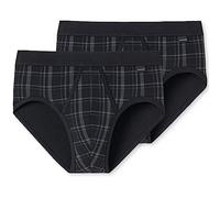 Schiesser Herren 2 Pack Sportslip mit Eingriff - Classic, schwarz_172691, 9/ 3XL
