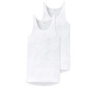 Schiesser Herren 2 PACK Unterhemd ohne Arm - Original Feinripp